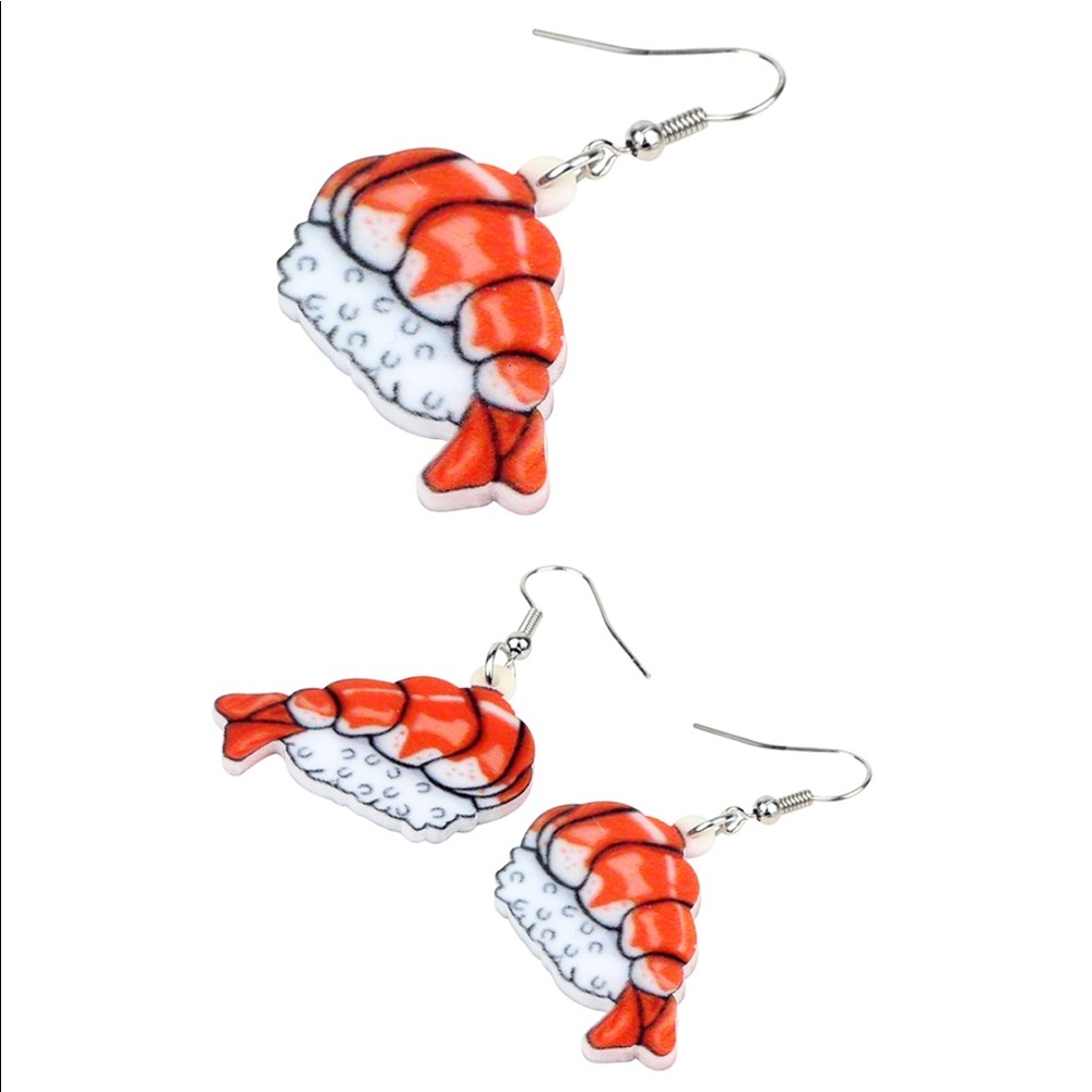 NEW Japanese Nigiri Sushi & Rice Role Earrings